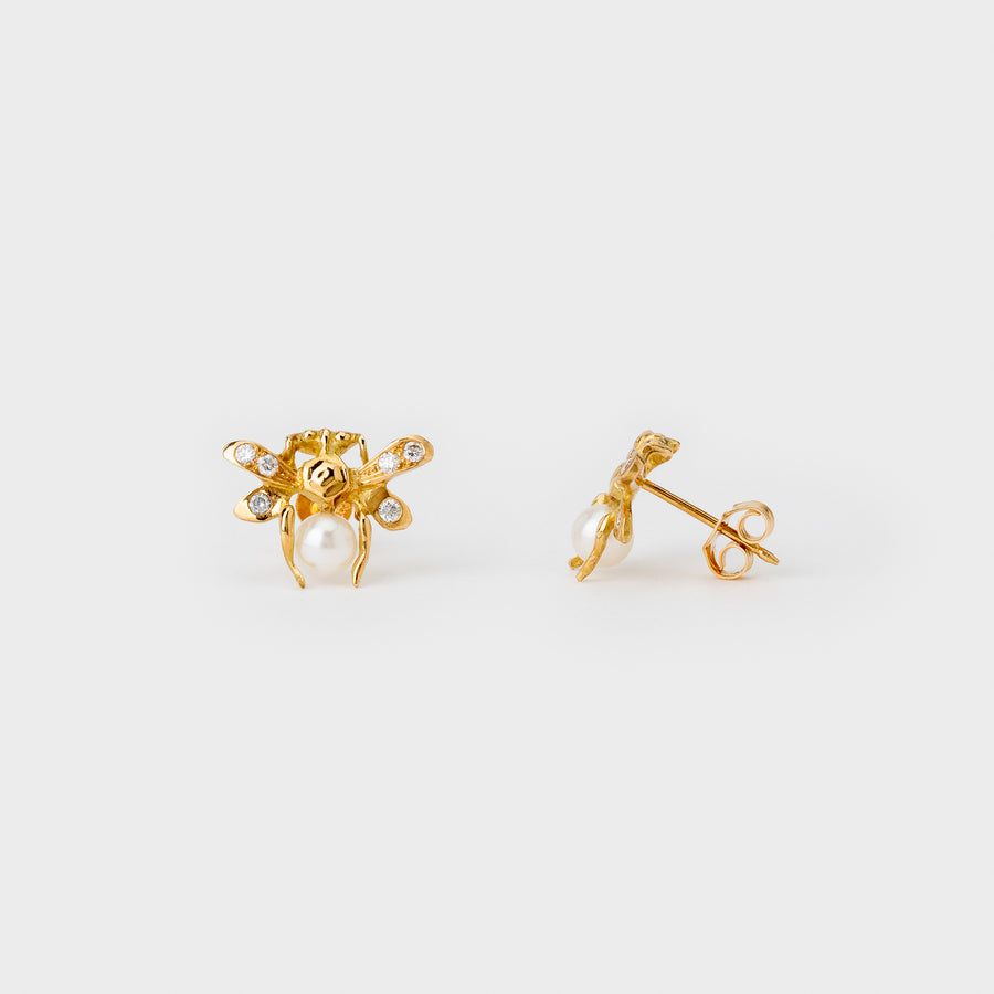 Luciole earrings in 18 carat gold