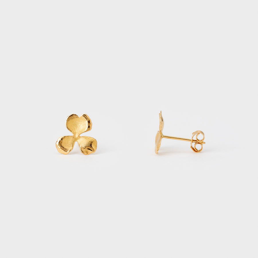 Trefle earrings in 18k gold