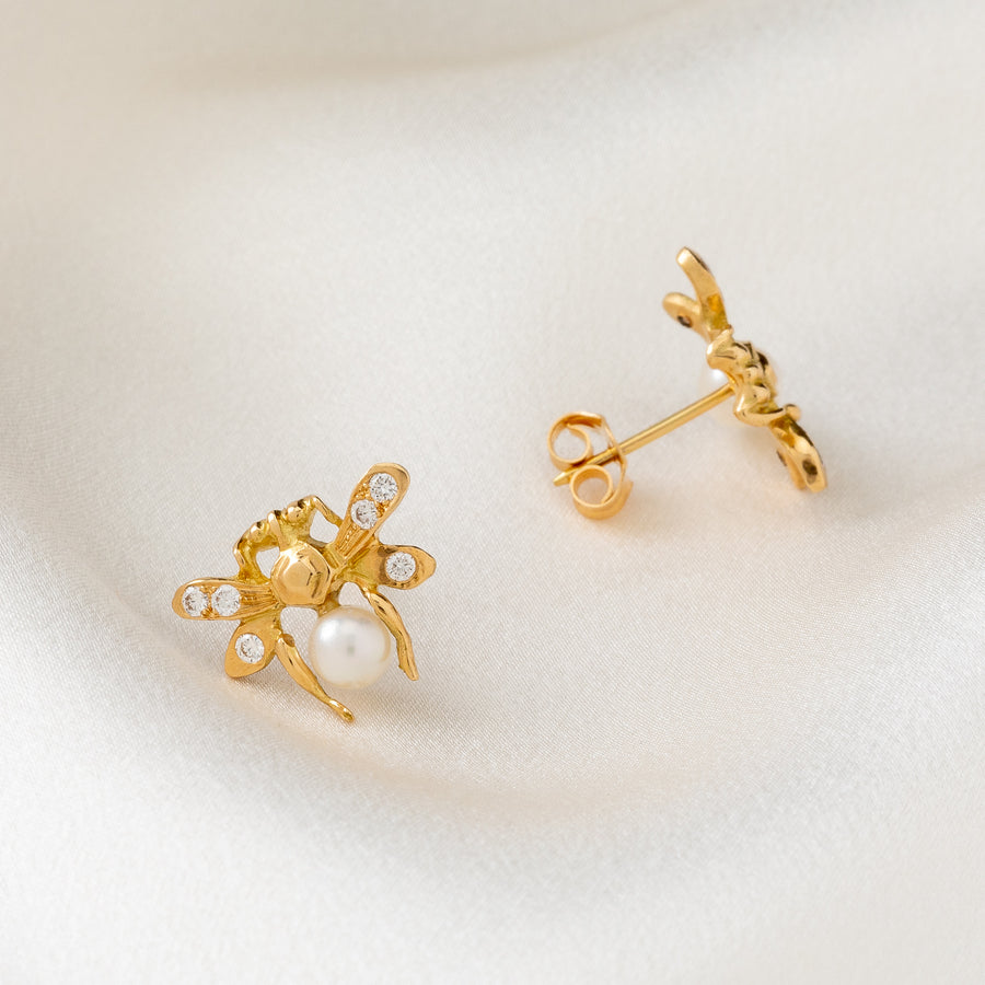 Luciole earrings in 18 carat gold