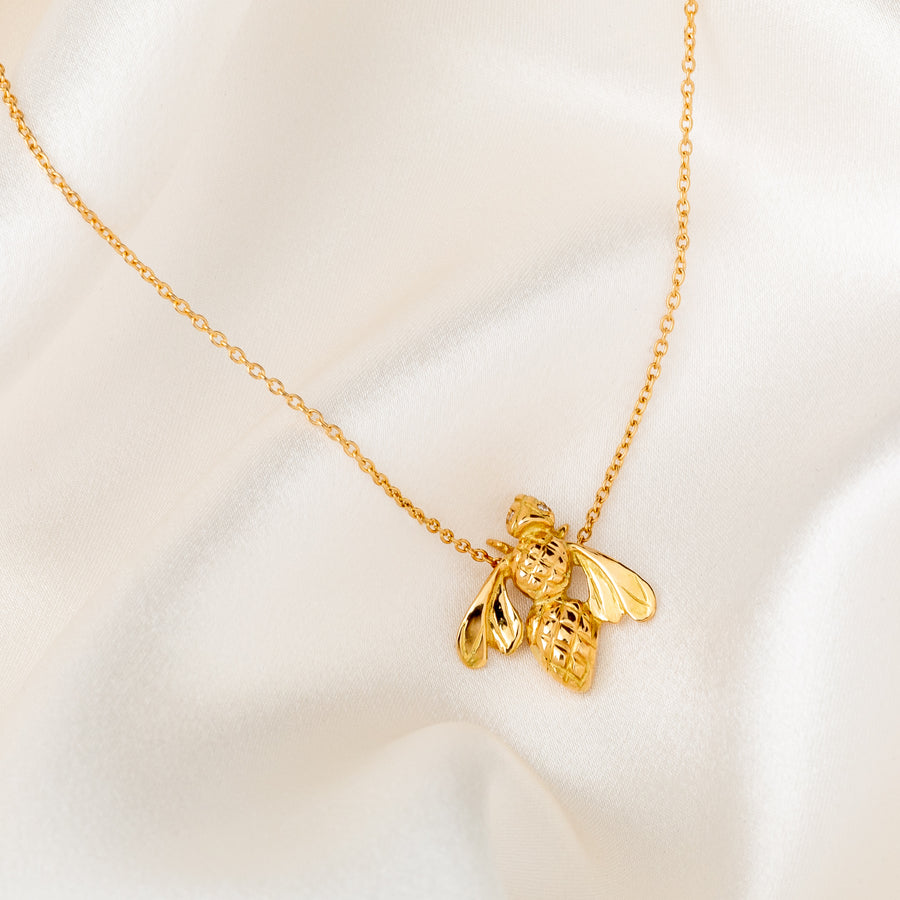 Bee necklace in 18 carat gold 