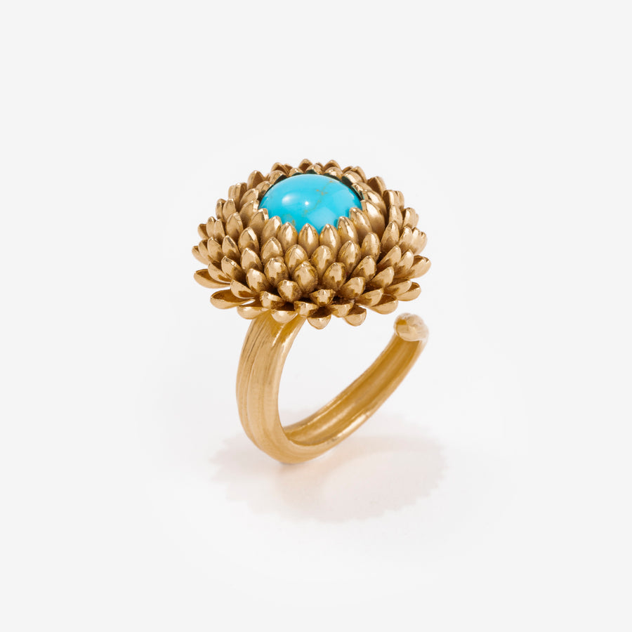 Bague Chardon Turquoise
