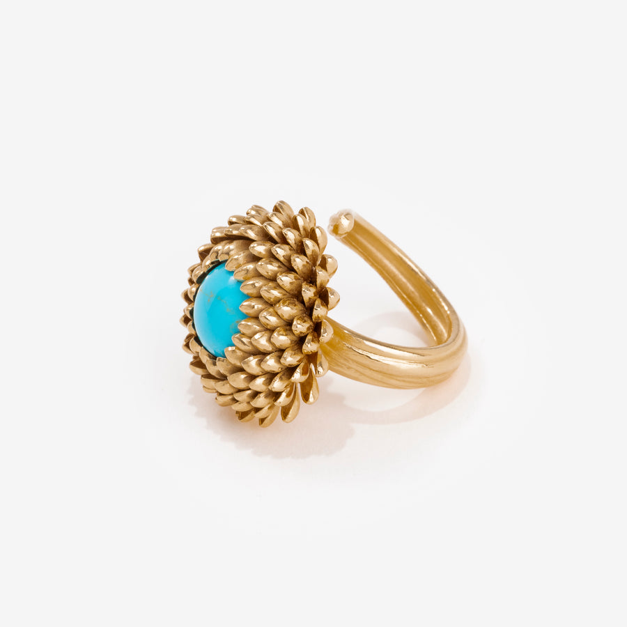 Bague Chardon Turquoise