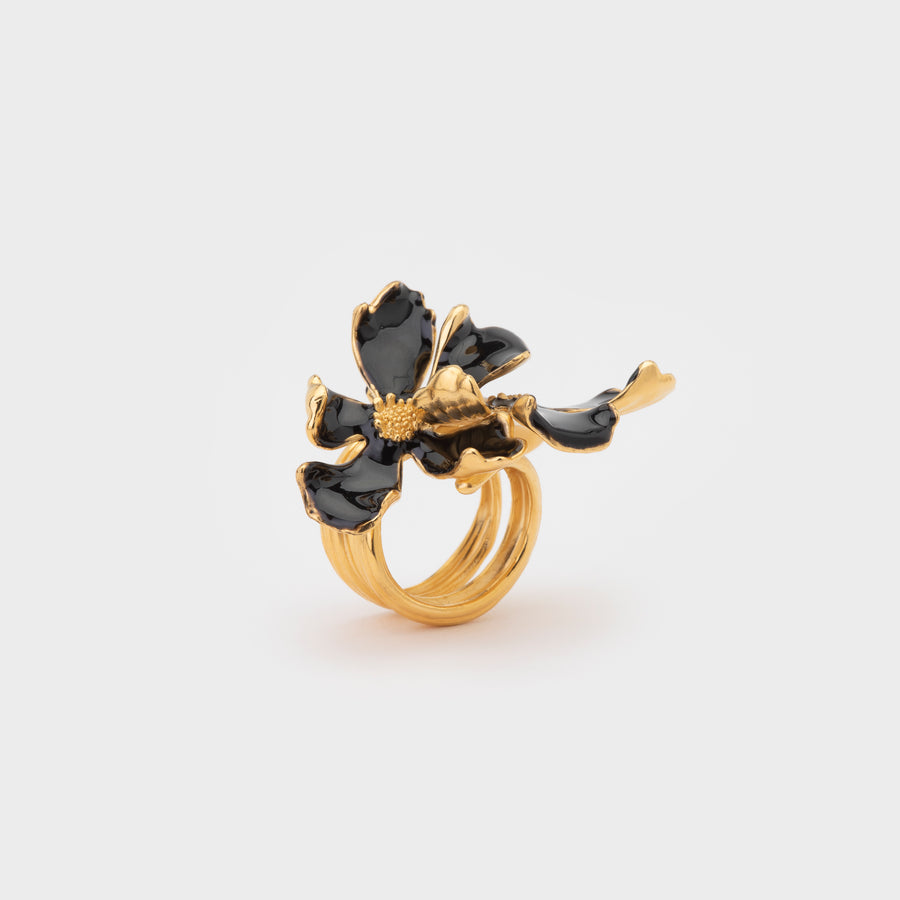 WS ring PASSY gold/black