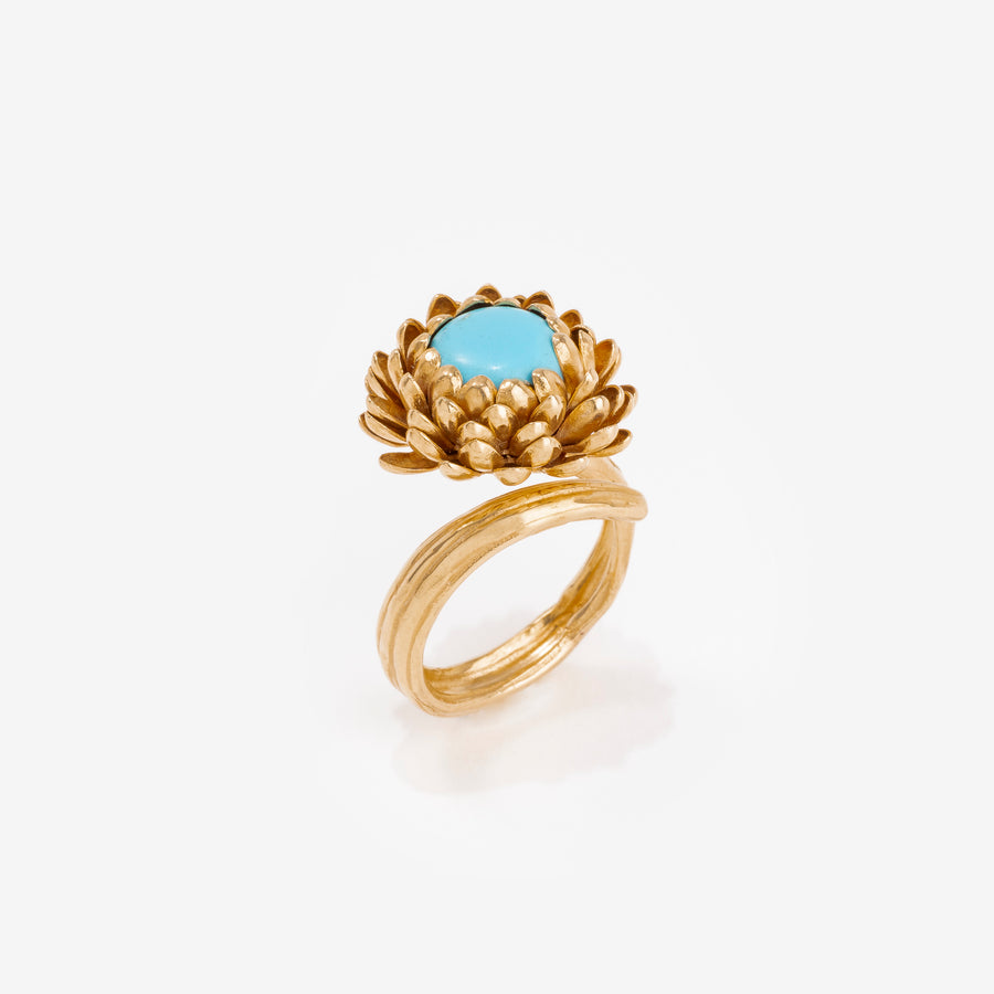 Bague Petit Chardon Turquoise
