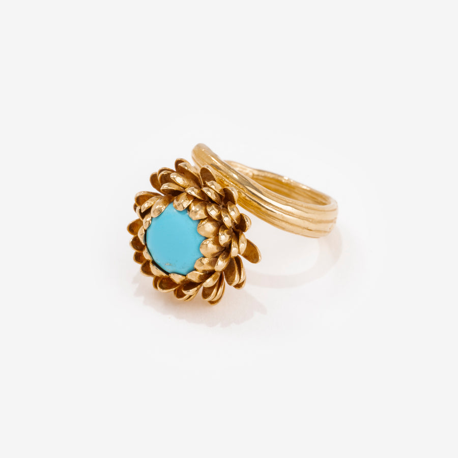 Bague Petit Chardon Turquoise