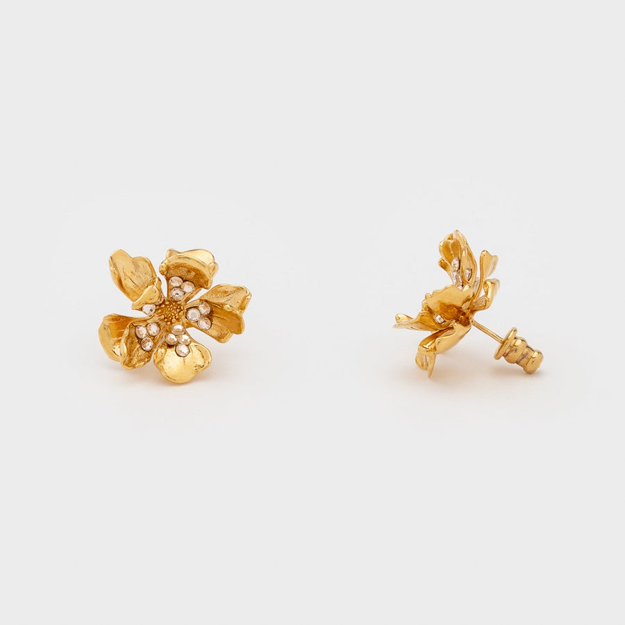 LUCY CLOU S GOLD SILK EARRINGS