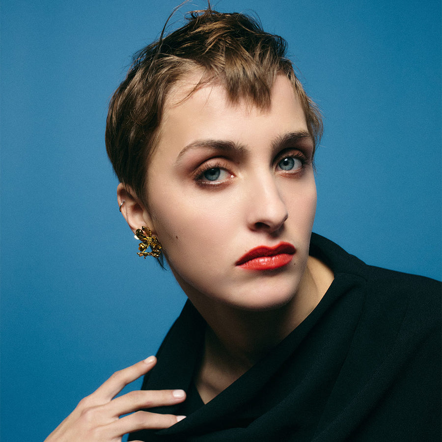 Boucles d'oreilles Berry Clou Doré