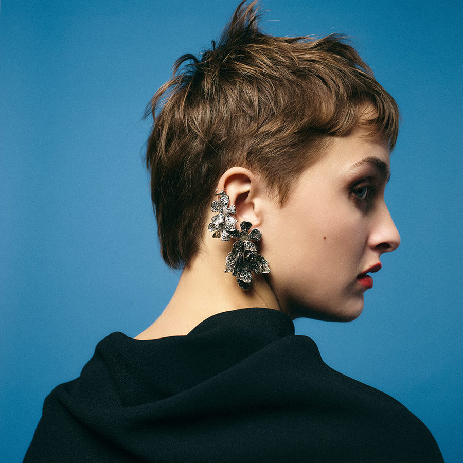 Boucles d'oreilles Brume Clip Gun Caviar