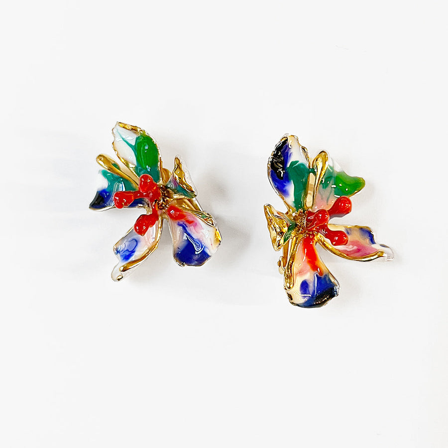 PASSY CLIP EARRINGS - PINK