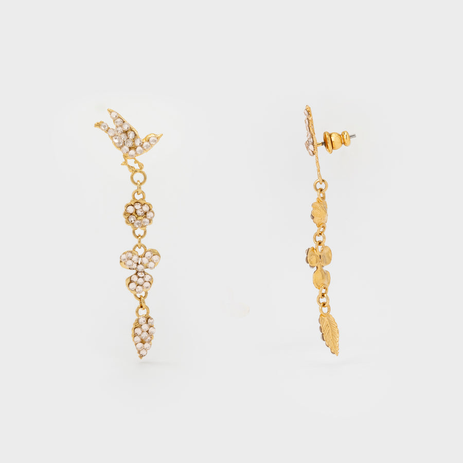 BOUCLES D'OREILLES AMBRE CLOU