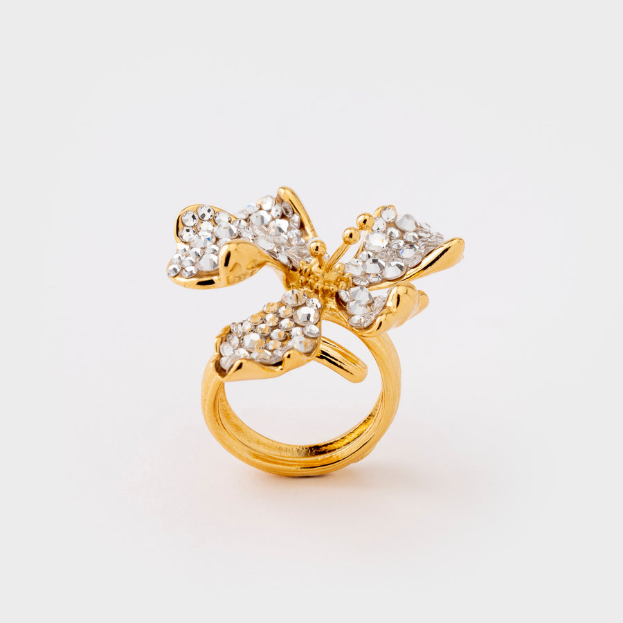 FLORA rhinestone ring