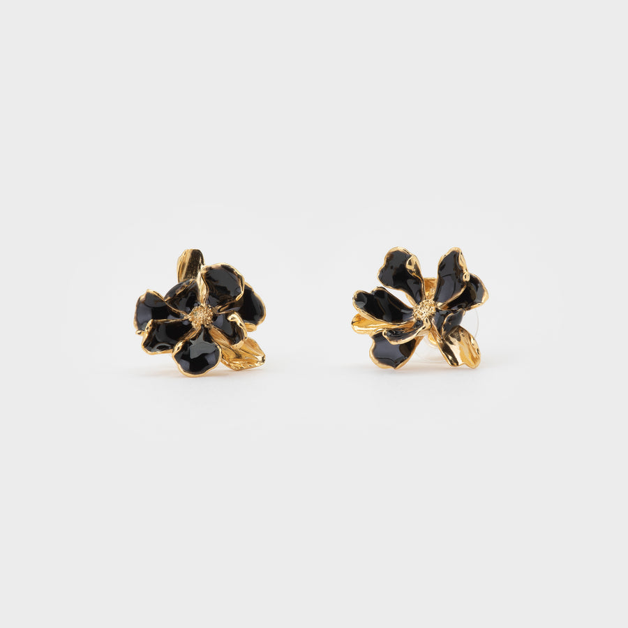 WS earrings LUCY gold/black
