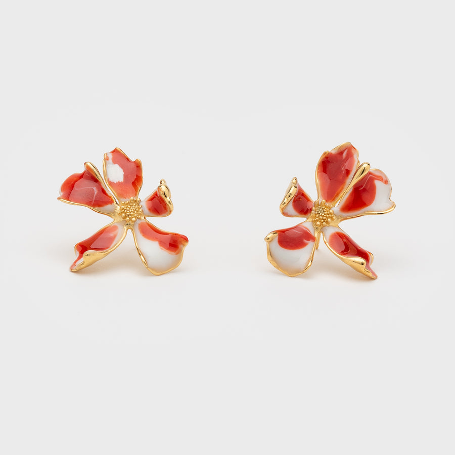 FLORA Orange earrings