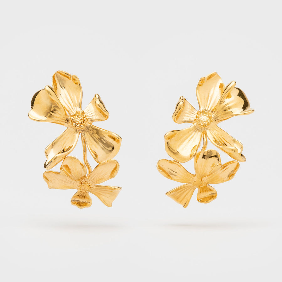WS earrings BERRY gold