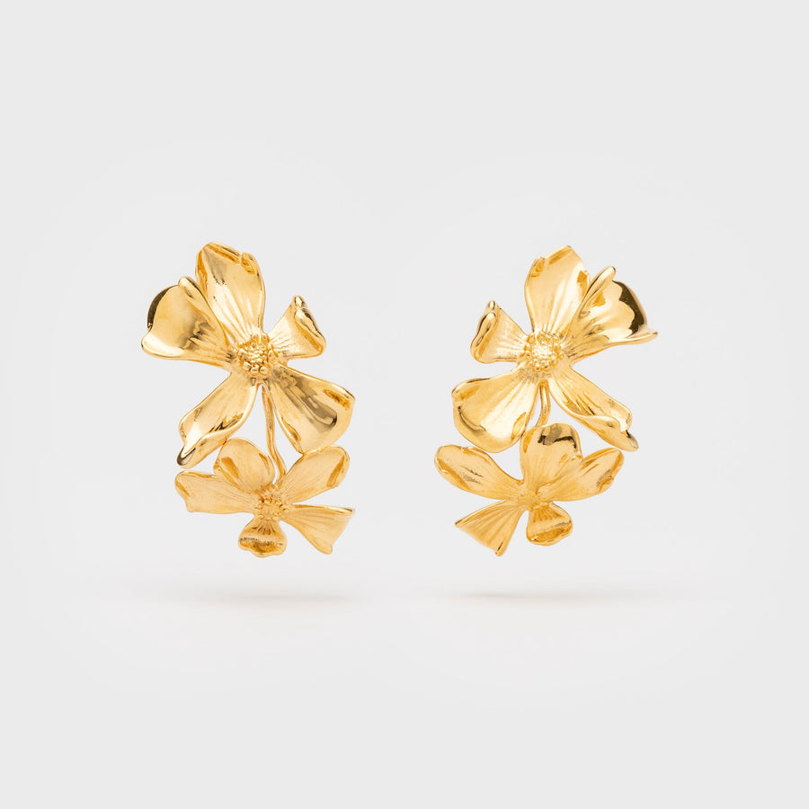BOUCLES D'OREILLES BERRY CLOU OR