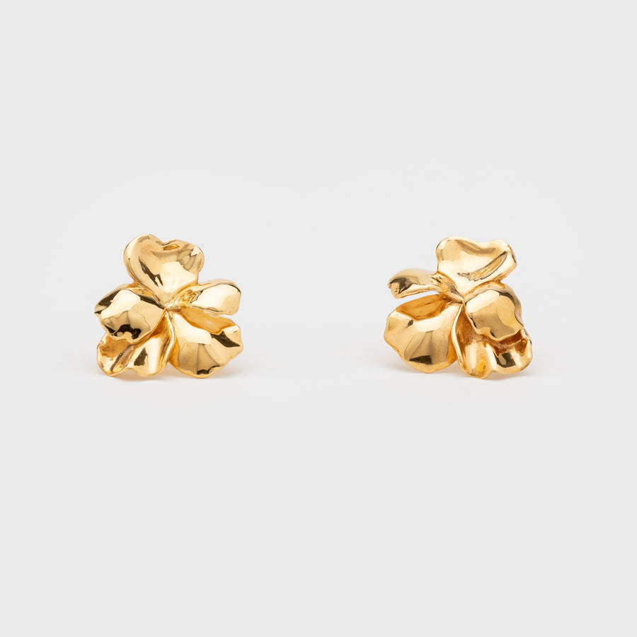 PENSEE L CLIP GOLD EARRINGS