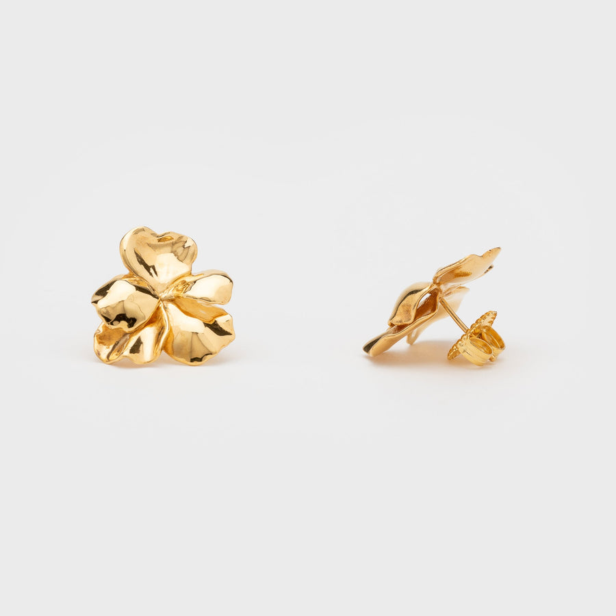 PENSEE L CLO GOLD EARRINGS