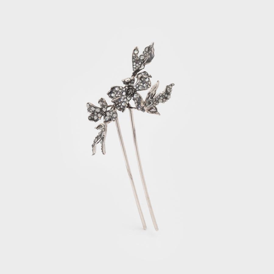 WS hairpin OLGA silver/caviar