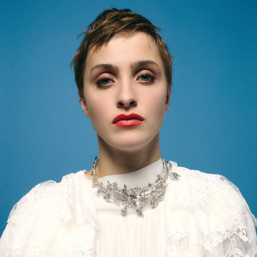 Coiffe Dina Silver Strass