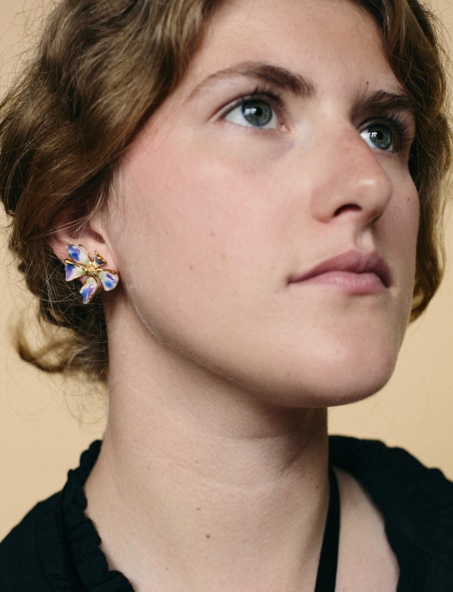 ONE - Boucle d'oreille Flora multi clou/clip