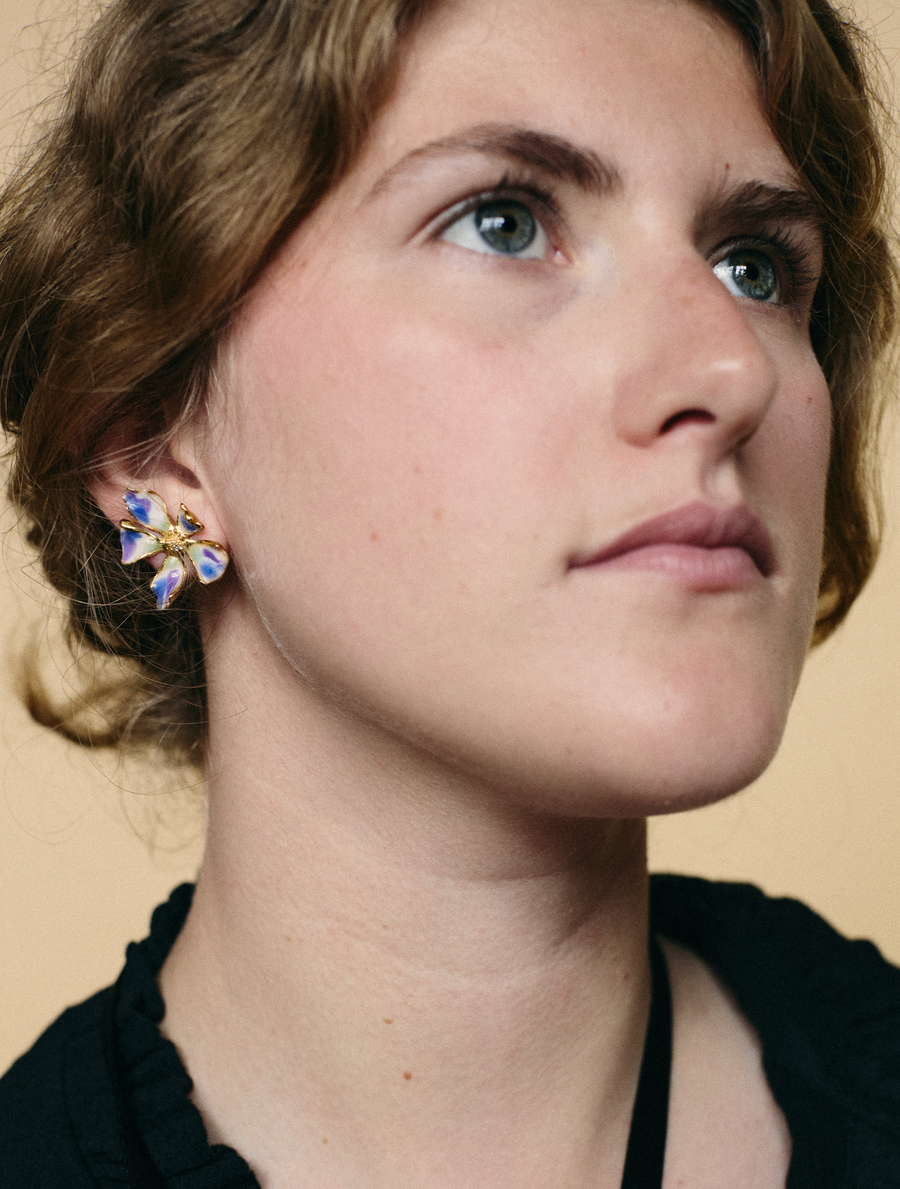 Boucles d'oreilles Flora Clou Multi