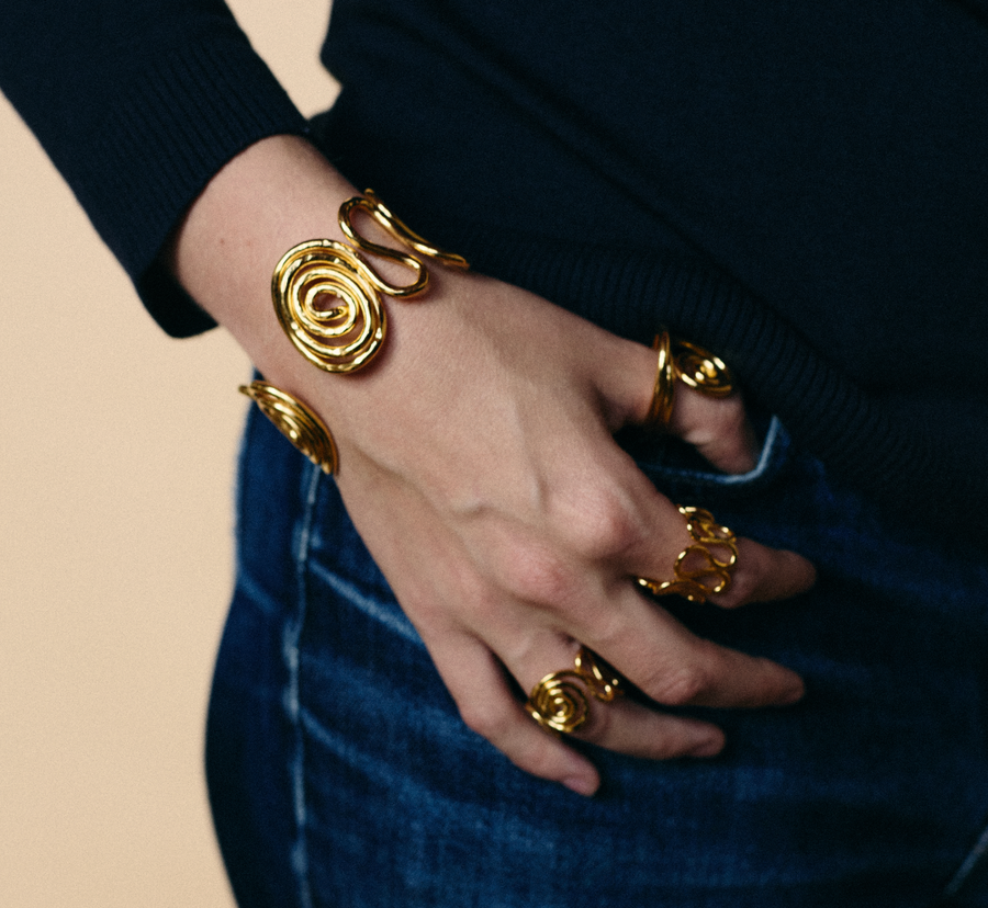 Bracelet Manchette Spirale