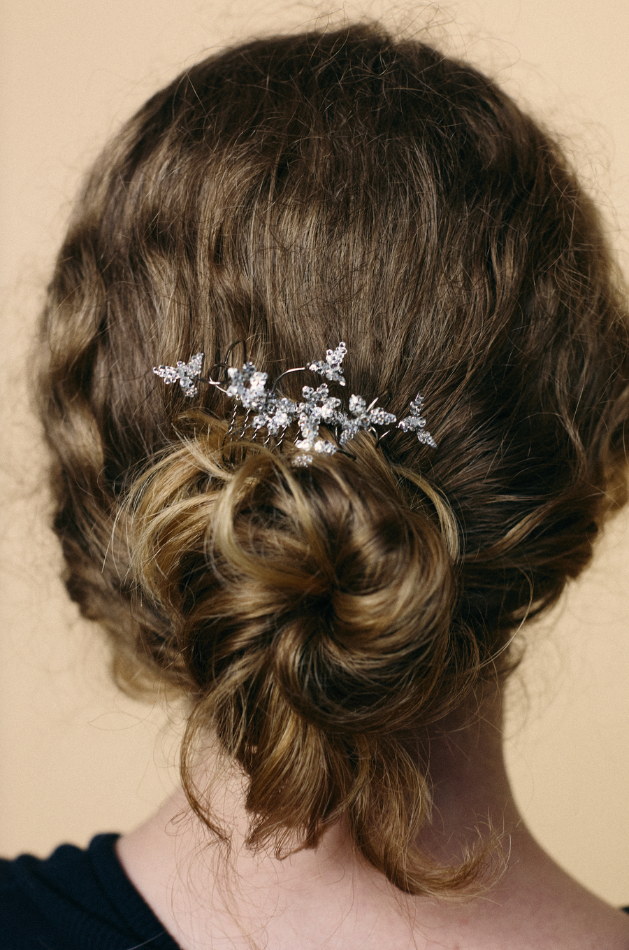 Peigne Voyage Silver Strass