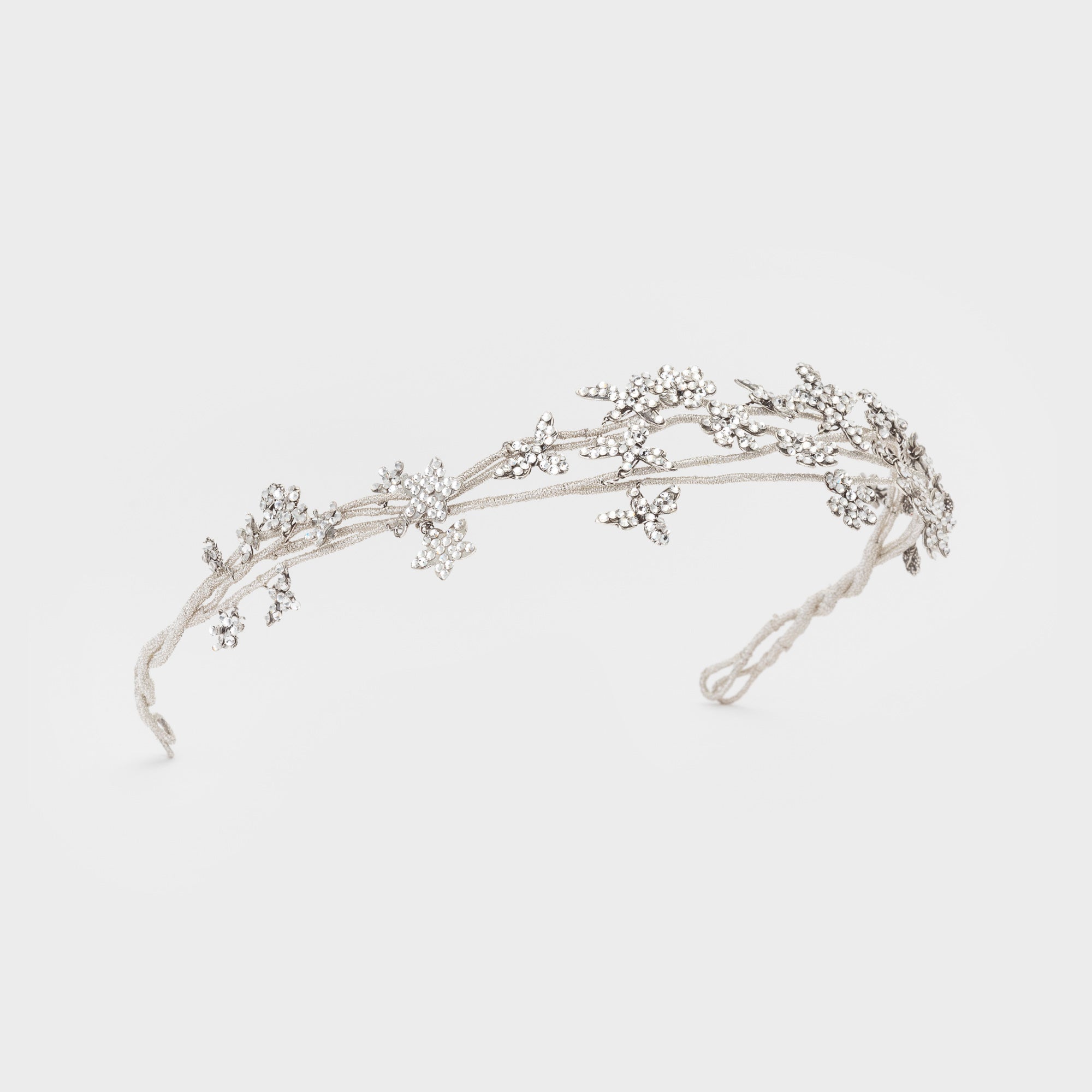 Coiffe Dina Silver Strass – CECILE BOCCARA