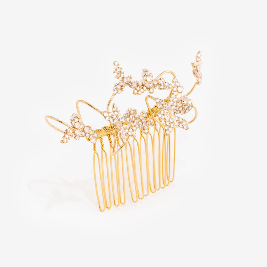 Peigne Voyage Gold Strass