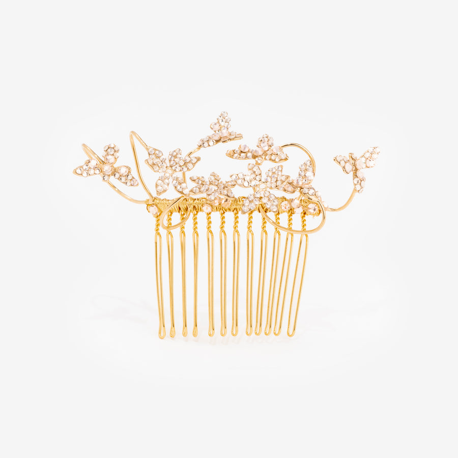 Peigne Voyage Gold Strass