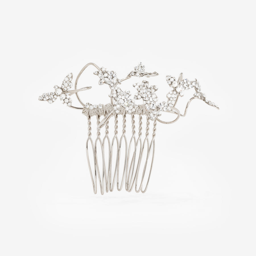 Peigne Voyage Silver Strass