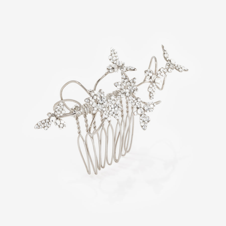 Peigne Voyage Silver Strass