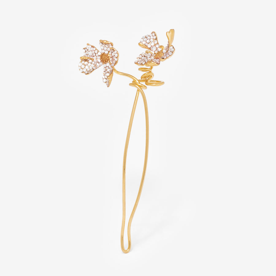 Pic Flora Gold Strass