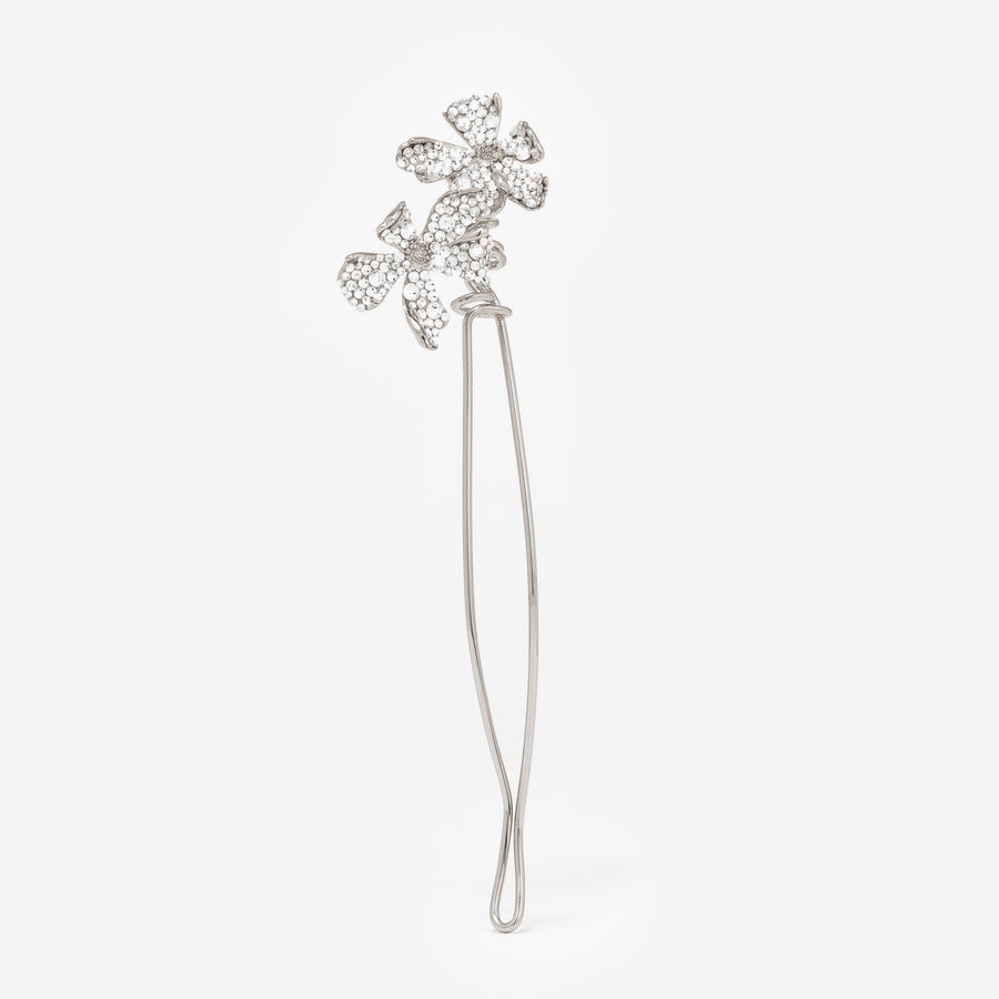 Pic Flora Silver strass