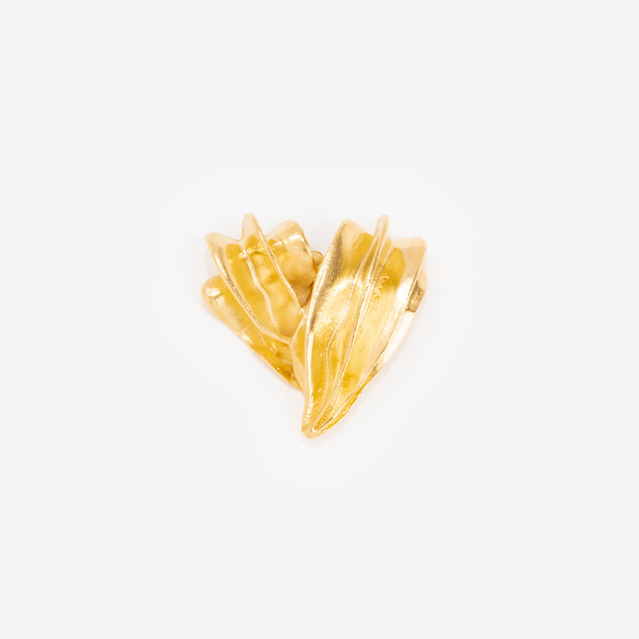 Pins Cœur L doré
