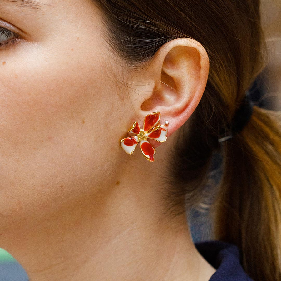 FLORA Orange earrings