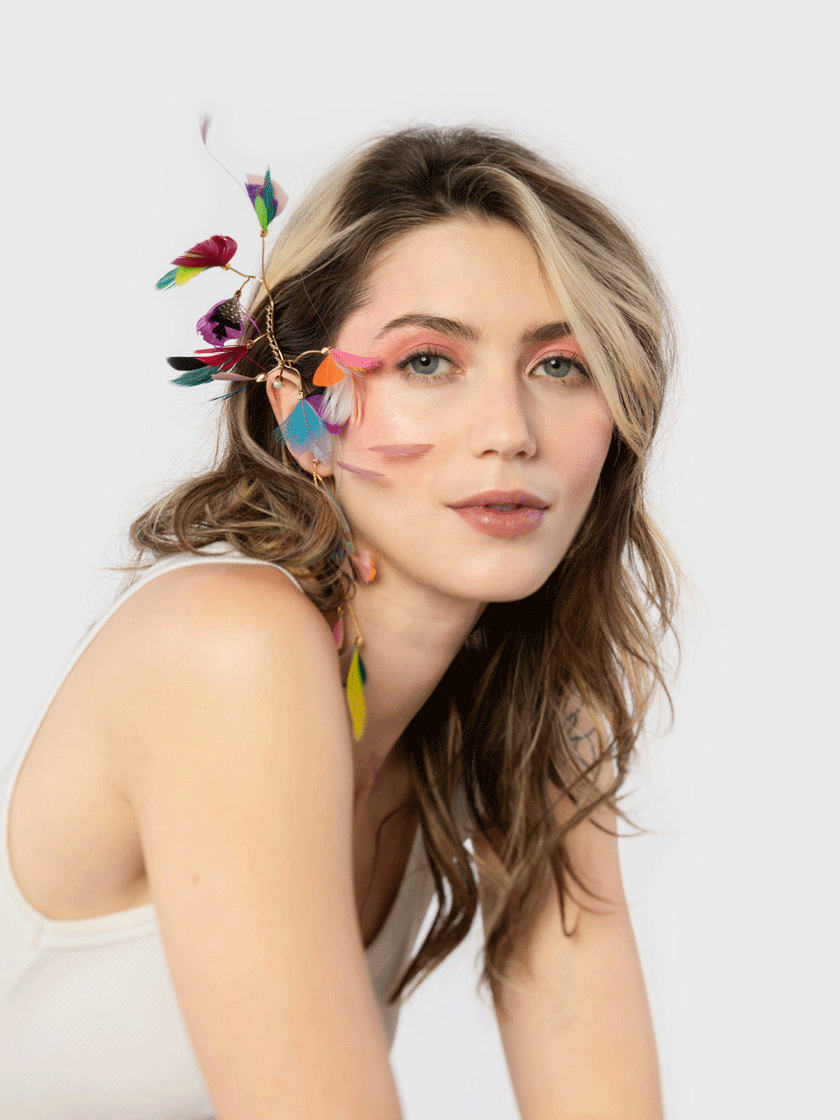 Boucles d'oreilles Plume